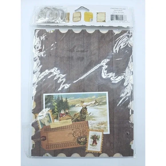 Bo Bunny Christmas Collage Mini Album New In Package - Picture 3 of 10